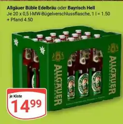Globus Allgäuer Büble Edelbräu oder Bayrisch Hell Angebot