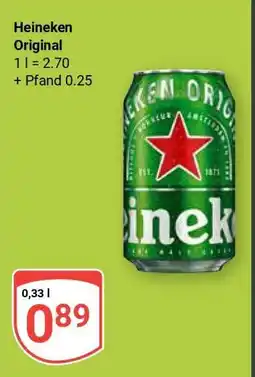 Globus Heineken Original Angebot