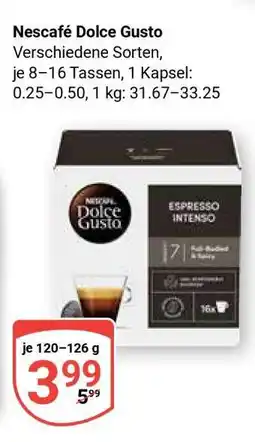 Globus Nescafé Dolce Gusto Angebot