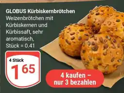Globus GLOBUS Kürbiskernbrötchen Angebot