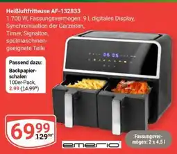 Globus Heißluftfritteuse AF-132833 Angebot