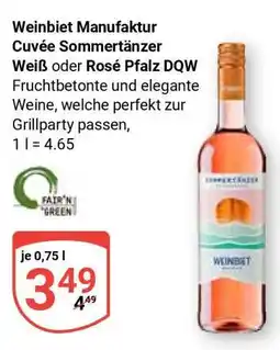 Globus Weinbiet Manufaktur Cuvée Sommertänzer Weiß oder Rosé Pfalz DQW Angebot