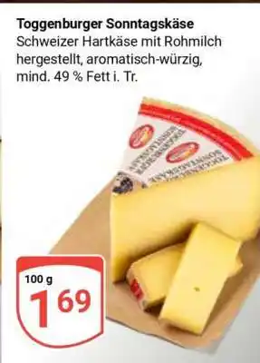 Globus Toggenburger Sonntagskäse Angebot