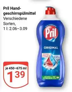 Globus Pril Handgeschirrspülmittel Angebot