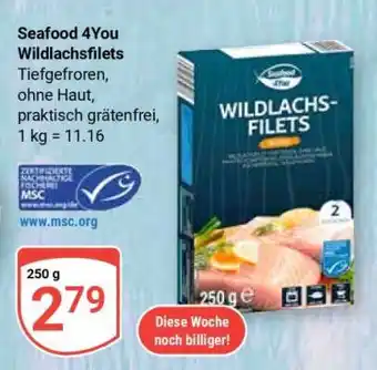 Globus Seafood 4You Wildlachsfilets Angebot