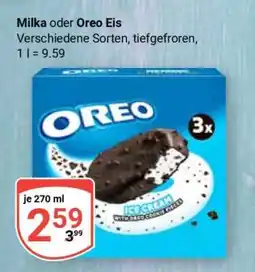 Globus MILKA oder OREO Eis Angebot