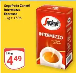 Globus Segafredo Zanetti Intermezzo Espresso Angebot