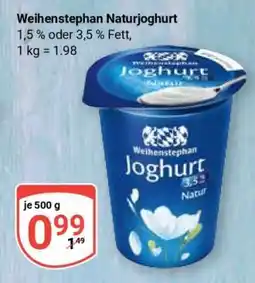 Globus WEIHENSTEPHAN Naturjoghurt Angebot