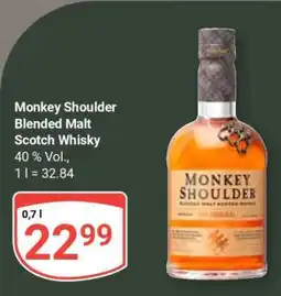 Globus Monkey Shoulder Blended Malt Scotch Whisky Angebot