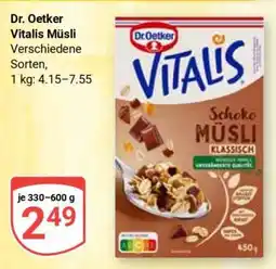 Globus DR. OETKER Vitalis-Müsli Angebot