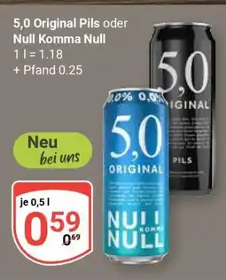 Globus 5,0 Original Pils oder Null Komma Null Angebot