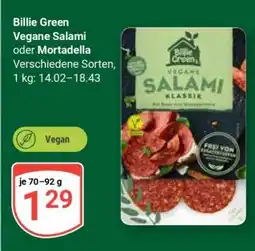 Globus Billie Green Vegane Salami oder Mortadella Angebot