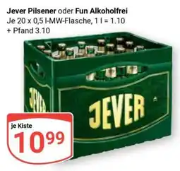 Globus JEVER Pilsener oder Fun Alkoholfrei Angebot