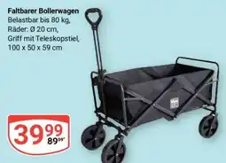 Globus Faltbarer Bollerwagen Angebot