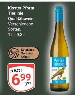 Globus Kloster Pforta Tierlinie Qualitätswein Angebot