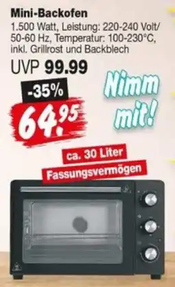 Repo Markt Mini-Backofen Angebot