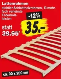 Repo Markt Lattenrahmen Angebot