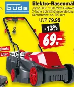 Repo Markt Güde Elektro-Rasenmäher Angebot