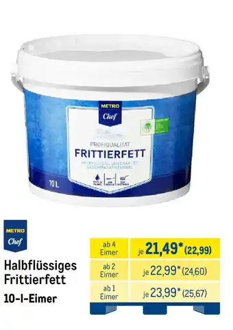 METRO METRO Chef Halbflüssiges Frittierfett Angebot