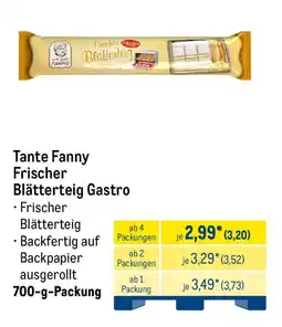 METRO Tante Fanny Frischer Blätterteig Gastro Angebot