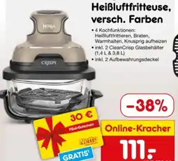 Netto Marken-Discount Shark Ninja CRISPi tragbare Airfryer Heißluftfritteuse Angebot
