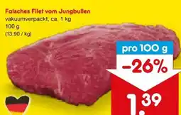 Netto Marken-Discount Falsches Filet vom Jungbullen Angebot