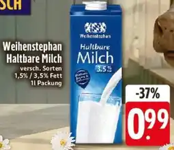 Edeka Weihenstephan Haltbare Milch Angebot