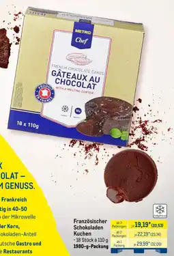 METRO Französischer Schokoladen Kuchen Angebot