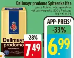 Edeka Dallmayr prodomo Spitzenkaffee Angebot