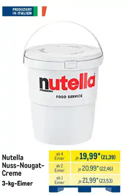 METRO Nutella Nuss-Nougat- Creme Angebot