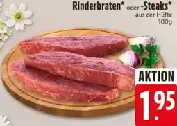 E-Center Rinderbraten oder Steaks Angebot