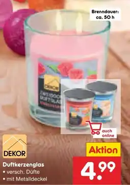 Netto Marken-Discount Dekor Duft-Kerzenglas Angebot