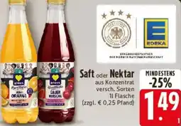 E-Center Edeka Saft oder Nektar Angebot