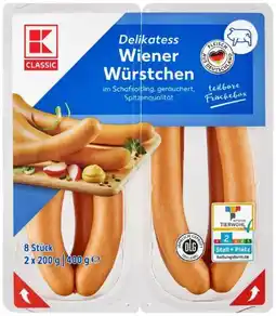 Kaufland K-Classic Wiener Würstchen Angebot