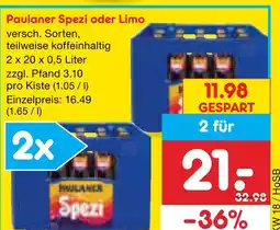 Netto Marken-Discount Paulaner spezi Angebot