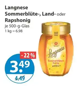 V Markt Langnese sommerblüte-, land- oder rapshonig Angebot