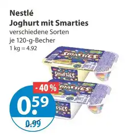 V Markt Nestlé joghurt mit smarties Angebot