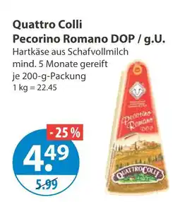 V Markt Quattro colli pecorino romano dop / g.u Angebot