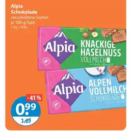 V Markt Alpia schokolade Angebot