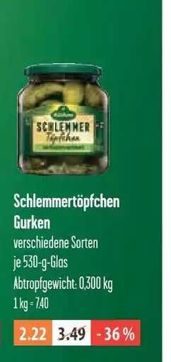 V Markt Schlemmertöpfchen gurken Angebot