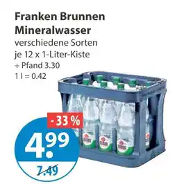 V Markt Franken brunnen mineralwasser Angebot