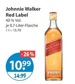 V Markt Johnnie walker red label Angebot