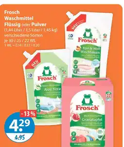 V Markt Frosch waschmittel flüssig oder pulver Angebot