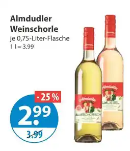 V Markt Almdudler weinschorle Angebot