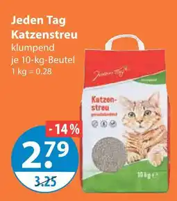 V Markt Jeden tag katzenstreu Angebot