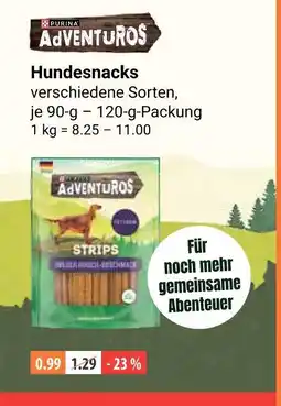 V Markt Purina adventuros hundesnacks Angebot