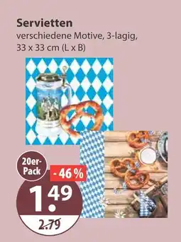 V Markt Servietten Angebot