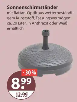 V Markt Sonnenschirmständer Angebot