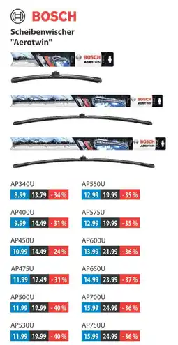 V Markt Bosch scheibenwischer aerotwin ap340u Angebot