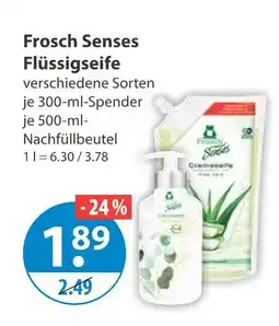V Markt Frosch senses flüssigseife Angebot